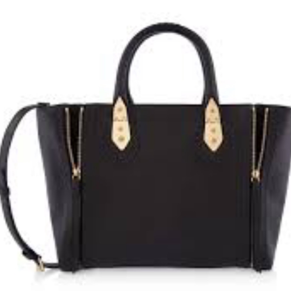 Henri Bendel A-List Woven Satchel Purse